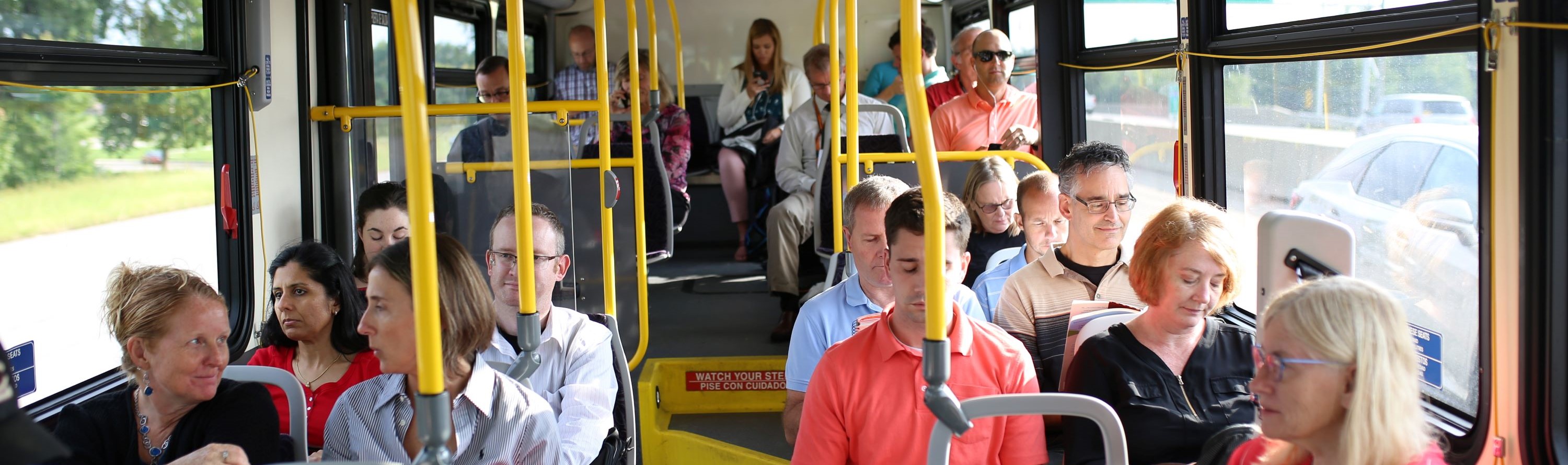riders on bus
